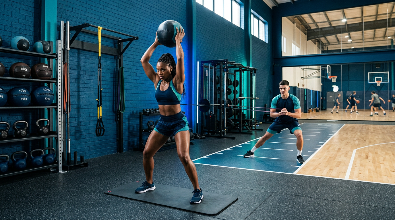 صالة تدريب ترايتون هوبس المجهزة بأرضية آمنة ومناطق إعداد بدني